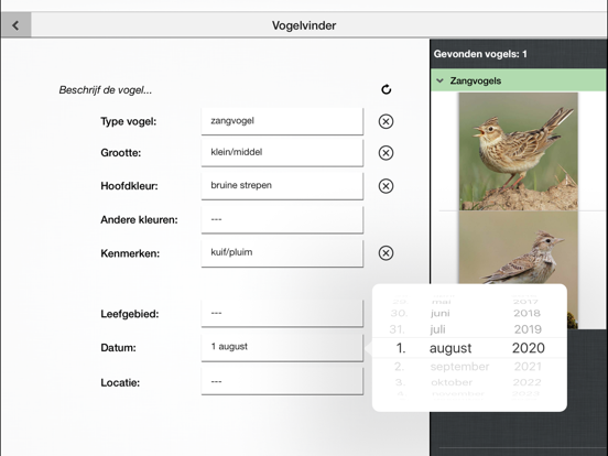 Vogels in Nederland - Zakgids iPad app afbeelding 7