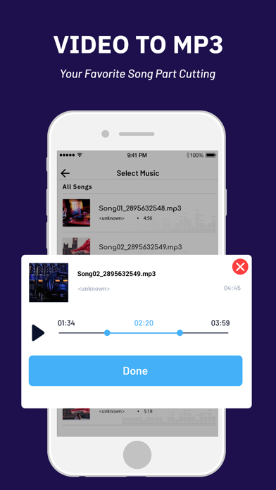 Screenshot #3 pour Ringtone Maker : Video To MP3