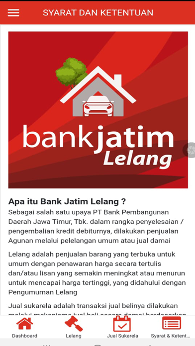 Bank Jatim Lelang Screenshot
