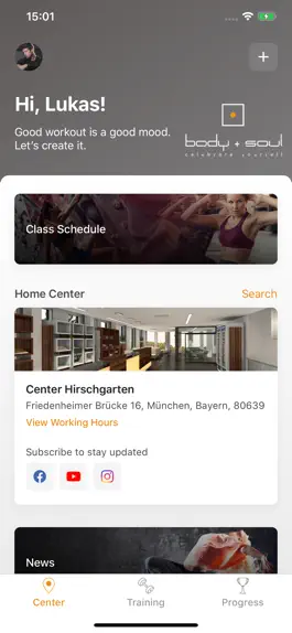 Game screenshot body + soul Fitness apk
