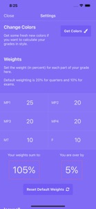 Final Grade Calculator - % screenshot #5 for iPhone