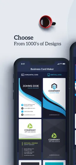 Game screenshot Digital Business Card Maker apk