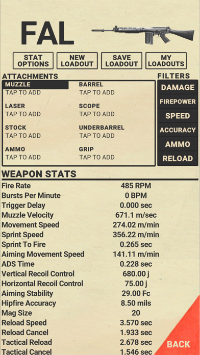 Screenshot #2 pour CoD Gun Stats, Guides & Camos