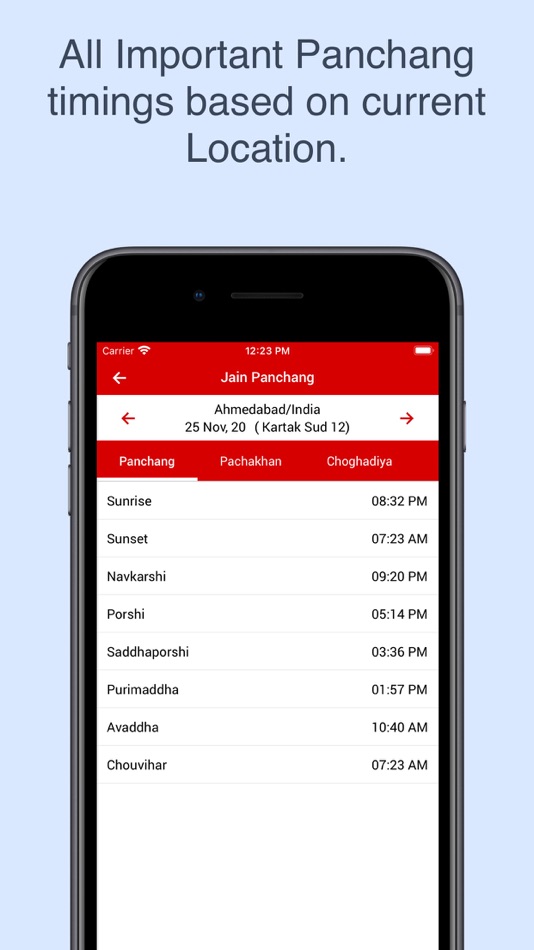 #2. Jain Panchang and Choghadiya (iOS) 由: Vishal Shah