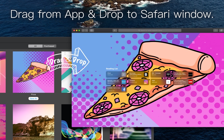 #1. Background Images for Safari (macOS) 由: UAB Macmanus