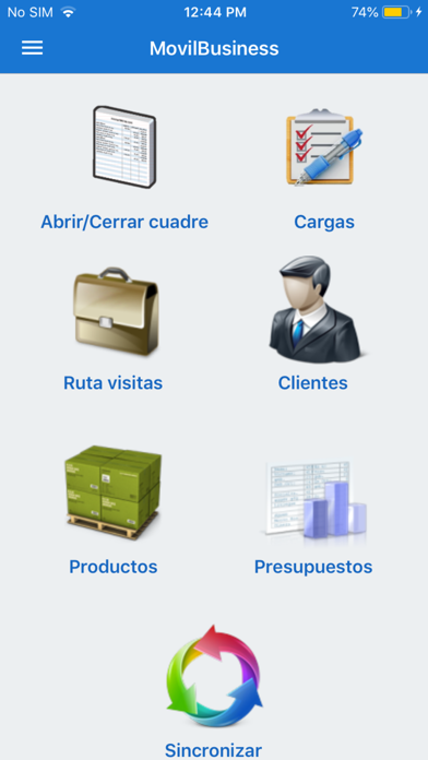 Movil Business Screenshot