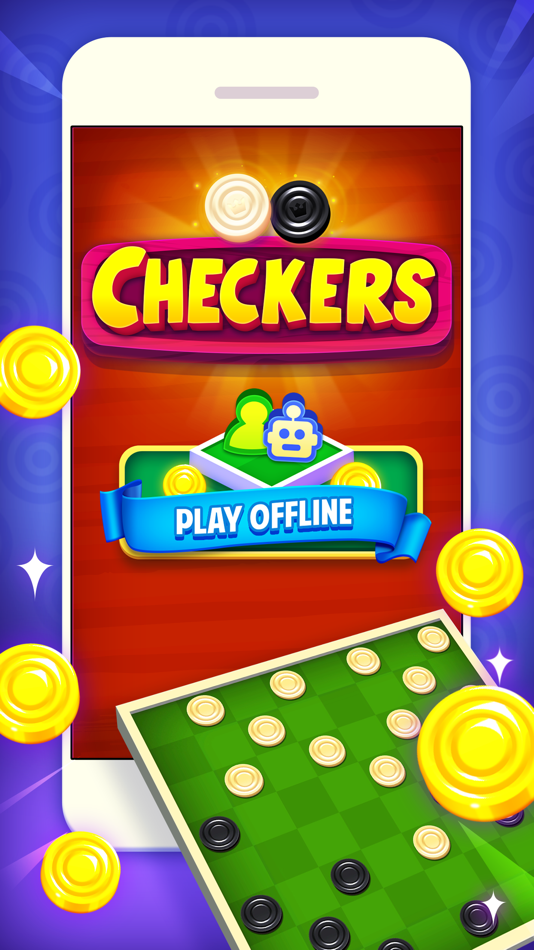 #1. Checkers: Fun Board Game (iOS) 由: Droid-Veda LLP
