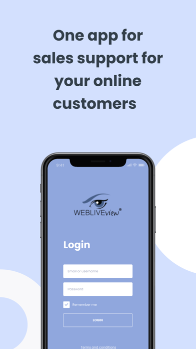 Screenshot #1 pour Webliveview Sales