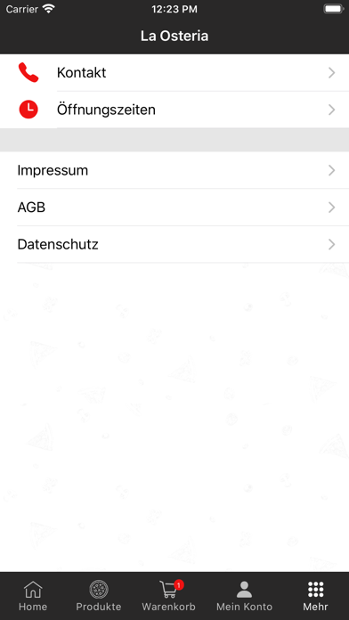 La Osteria Screenshot