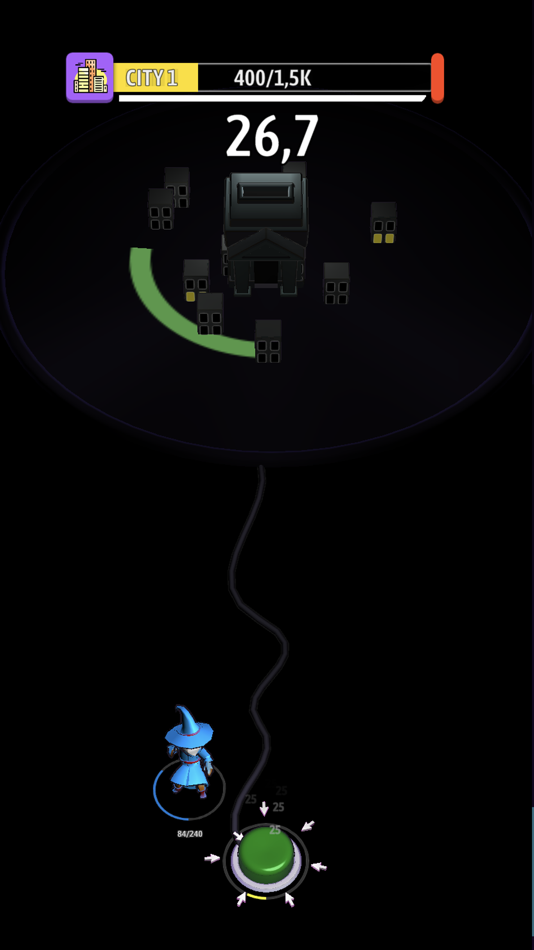 #1. Green button: Idle clicker (iOS) 来自: Liudmyla Petryshyn