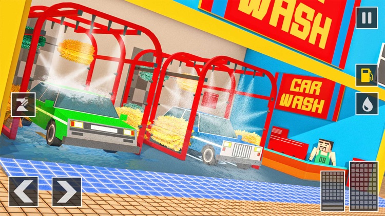Blocky Car Wash Garage