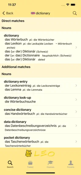 Game screenshot LEO dictionary apk