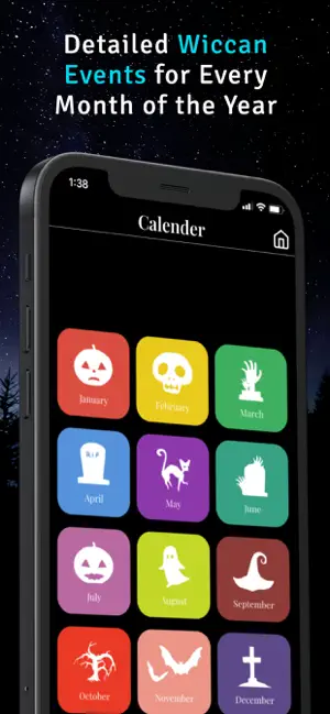 Screenshot 2 Wicca Spells, Tools, Calendar iphone