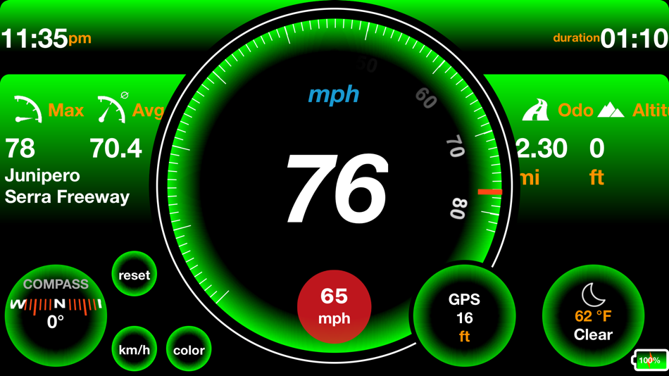 #8. Speedometer ⋙ (iOS) 由: UniCom Technology