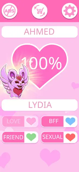 Game screenshot LOVE TEST - match calculator apk