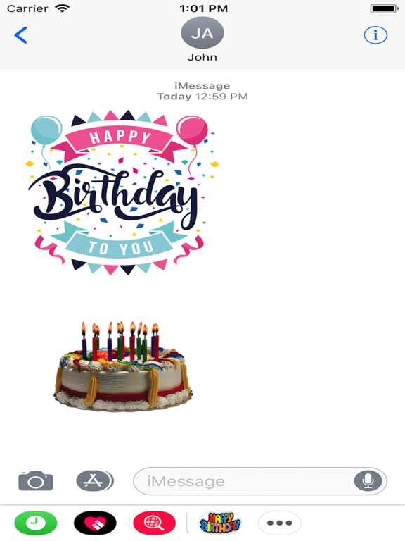 Happy Birthday Stickers 2018のおすすめ画像2