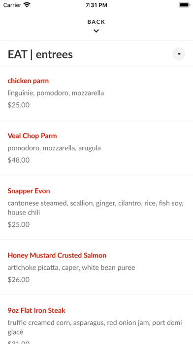 MIA Kitchen & Bar Screenshot
