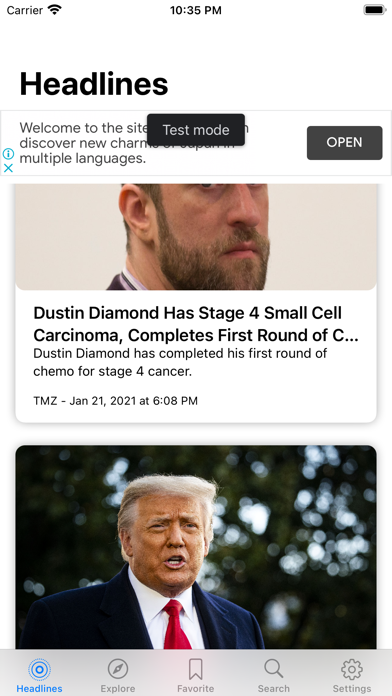 Newspapers World iPhone screenshot 3 - News app