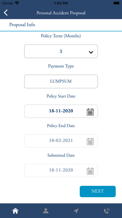GGI TOKIO MARINE Insurance Screenshot
