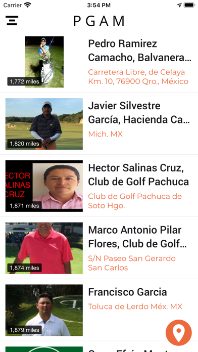 Profesionales de Golf México Screenshot