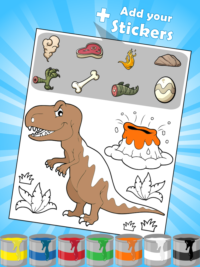 Dinosaurs world Coloring Book
