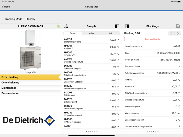 De Dietrich Service Tool