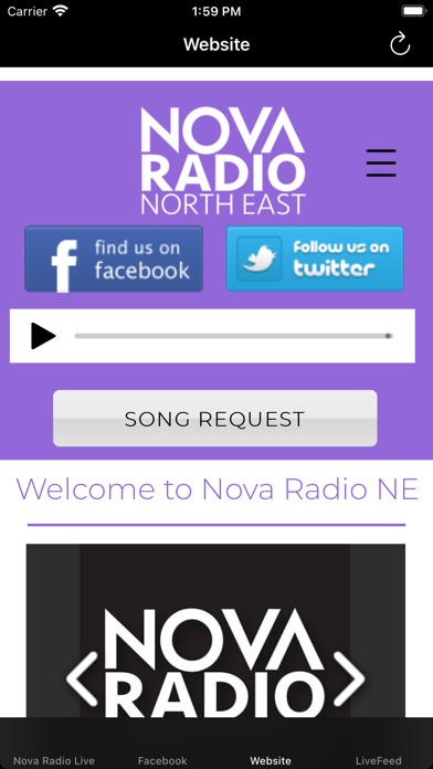 Nova Radio North East 102.5fm Screenshot