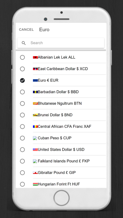 Currency & Unit Converter · Screenshot