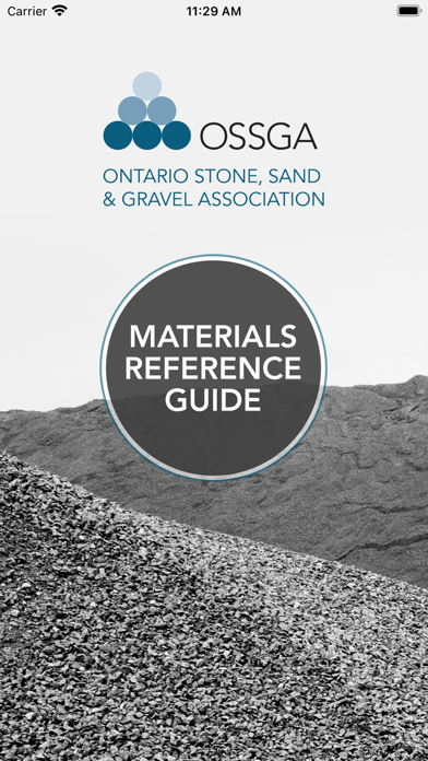 Screenshot 1 of OSSGA Material Reference Guide App