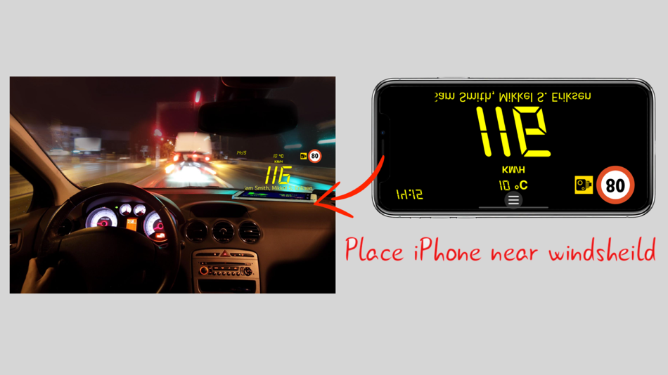 #8. HeadUp Display car (iOS) 来自: Nikaan Nikzad