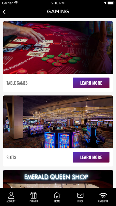 Emerald Queen Casino & Hotel Screenshot