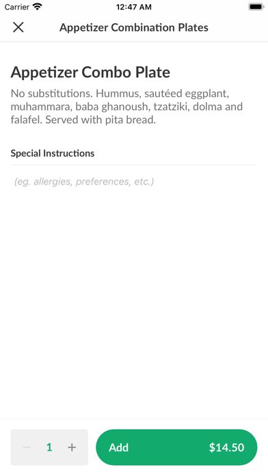 Hummus Mediterranean Kitchen Screenshot