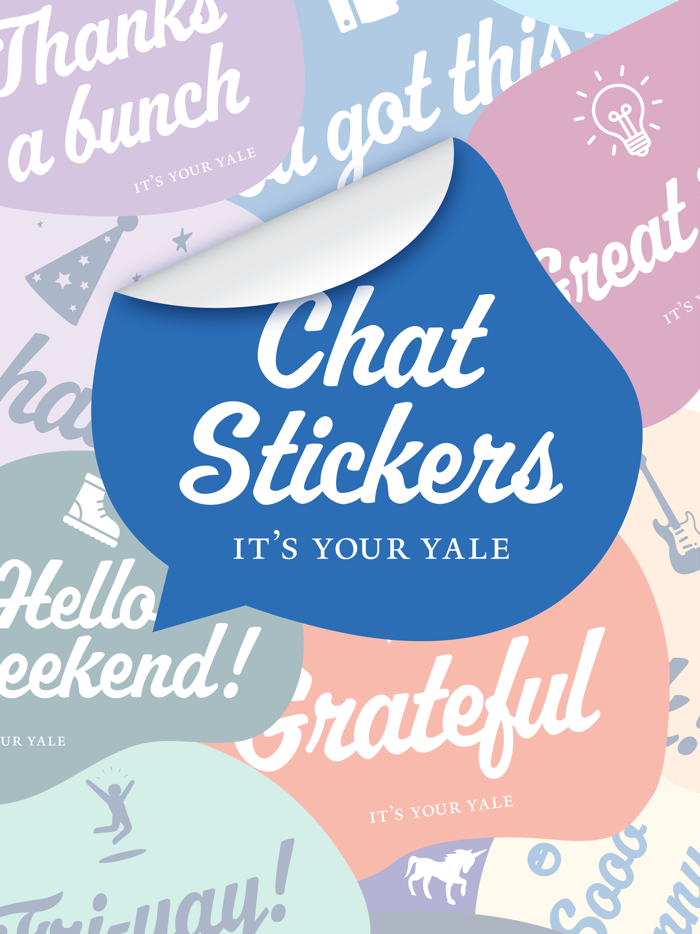 Its Your Yale Chat Stickers