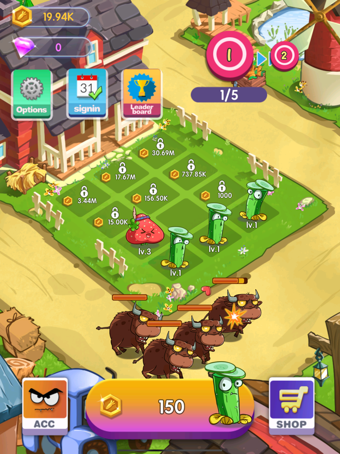 Defend the farm - Merge Plants