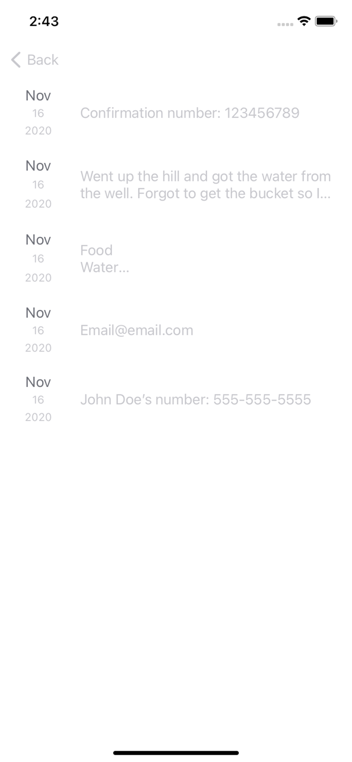 Quick Note Take a Quick Note