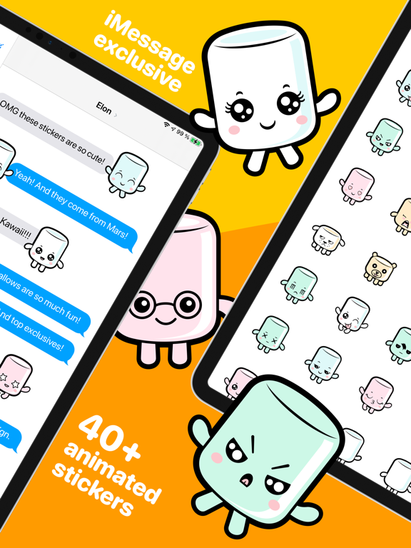 The Mars Mallows iPad screenshot 2 - Stickers app