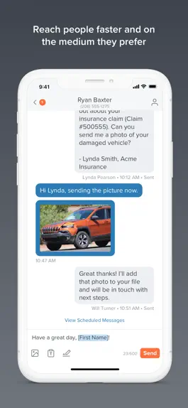 Game screenshot Zipwhip Text Messaging apk