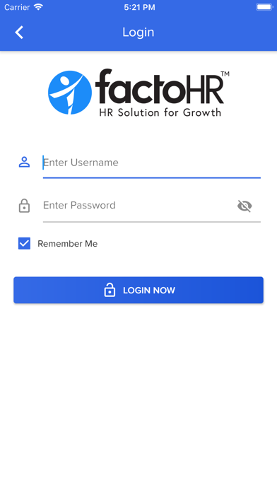 FactoHR Admin App Screenshot