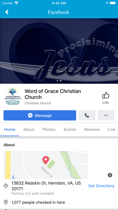 Word of Grace Christian Church Screenshot