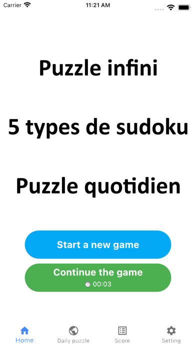 Screenshot #1 pour All Sudoku - 5 kinds of sudoku