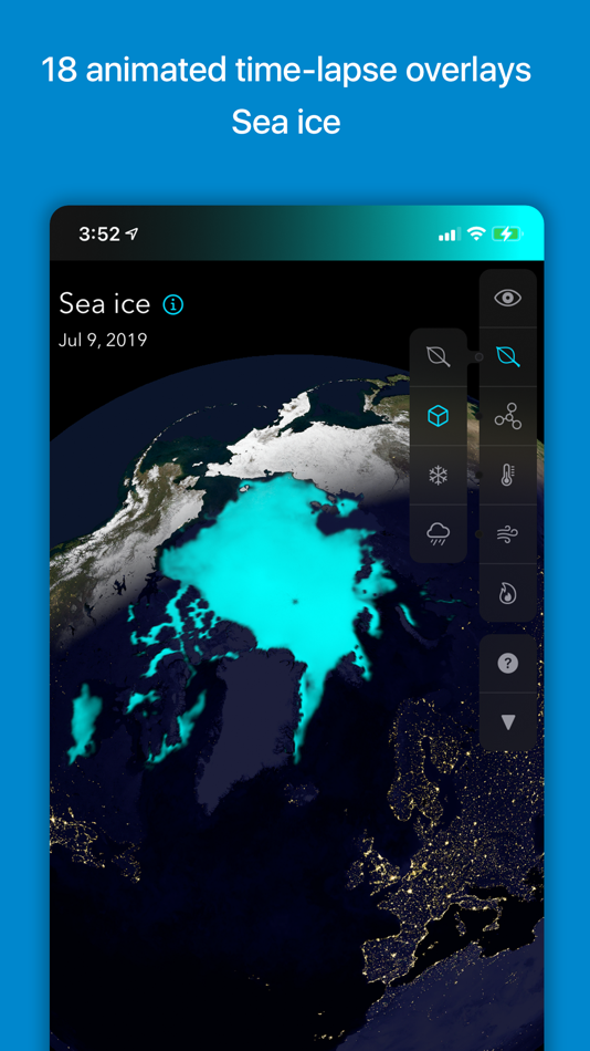 #6. Orbiter - Earth Visualizer (iOS) Podle: Rayner Software LLC