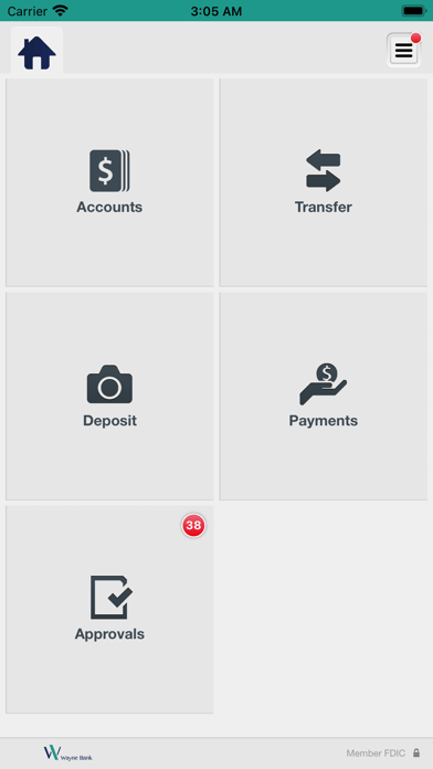 Wayne Bank Business Mobile Screenshot