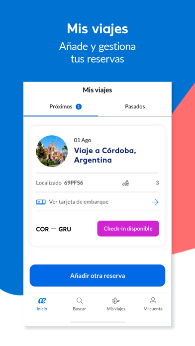 Screenshot of AirEuropa for mobile2
