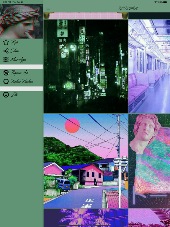 Screenshot #6 pour Fonds d'écran Retrowave