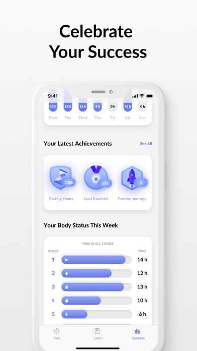 Feather - Intermittent Fasting Screenshot