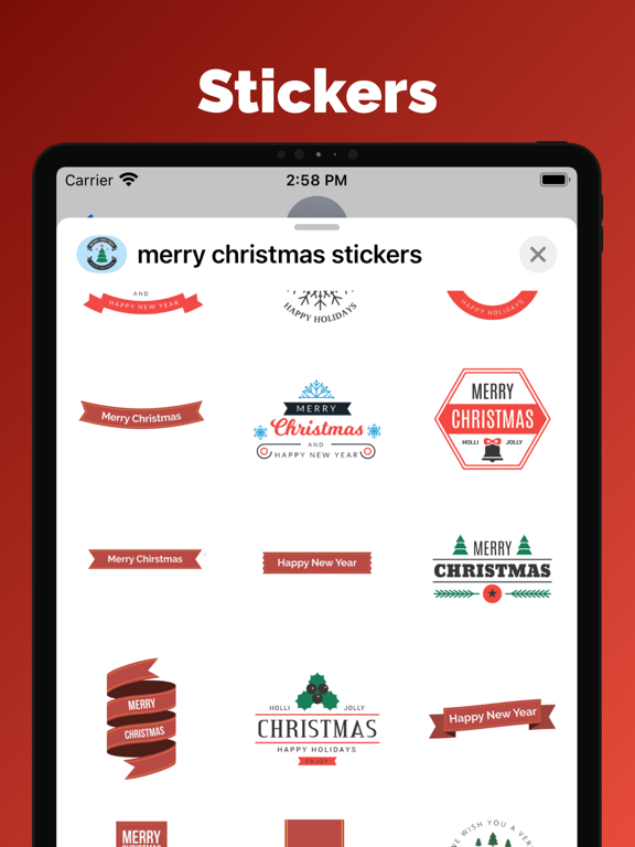 Screenshot #5 pour Merry Christmas stickers emoji