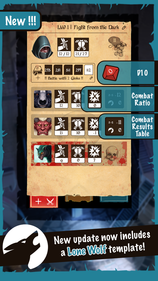 #5. Adventure Sheet: for Gamebooks (iOS) By: Alexandre Guidet