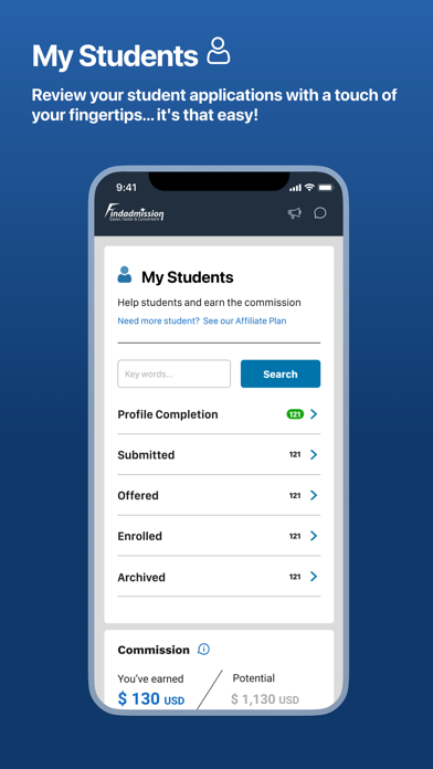 Findadmission Affiliate Screenshot