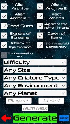 Game screenshot SF Encounter Calculator apk