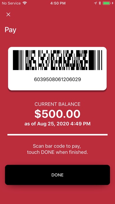 Red Card Meal Plan - Madison Screenshot